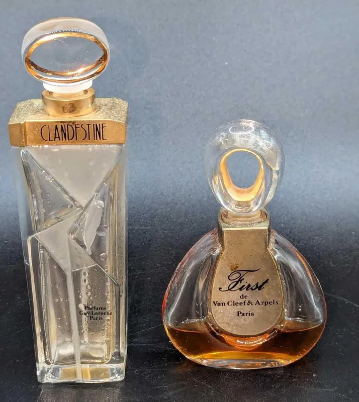 Guy Laroche Clandestine & FIRST de Van Cleef & Arpels Bottles from auction in Orlando, Florida