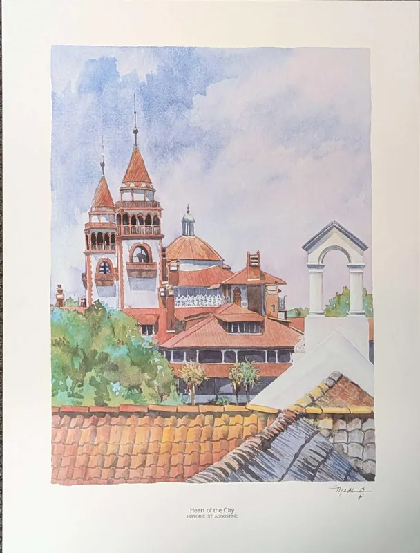 Pat Madden Signed Heart Of The City Print AP 386E from auction in Orlando, Florida