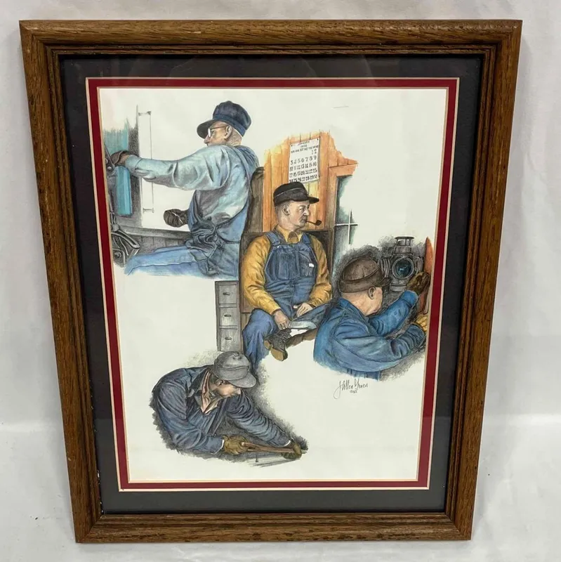 J. Allen Gruen Framed Print 1983 from auction in Orlando, Florida
