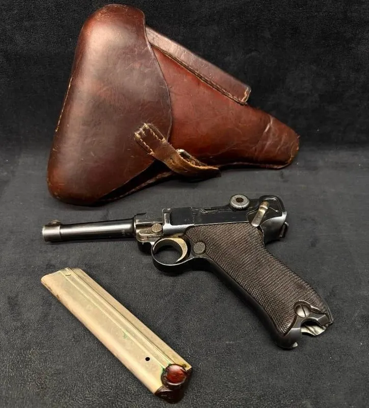 1914 DWM P.08 Luger w/ 1916 Holster from auction in Orlando, Florida