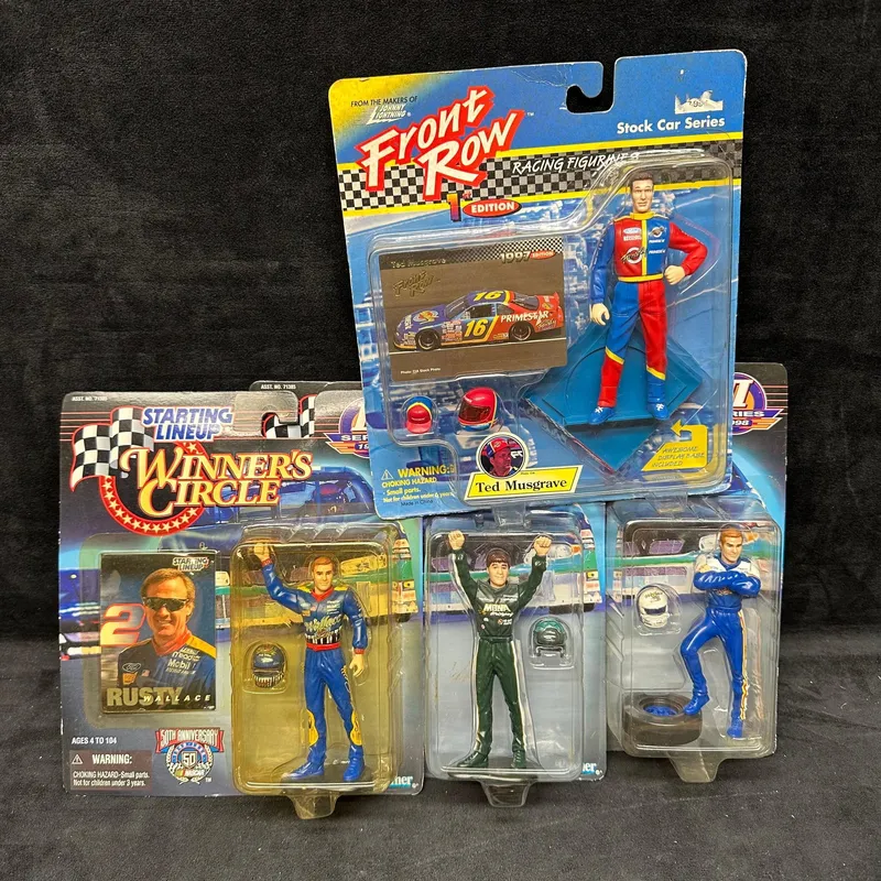 Nascar Racing Figure Lot Front Row Ted Musgrave Rusty Wallace Winners Circle from auction in Orlando, Florida