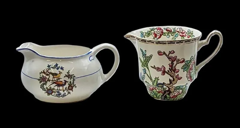 Vintage China Alfred Meakin & Derwood Creamers from auction in Orlando, Florida