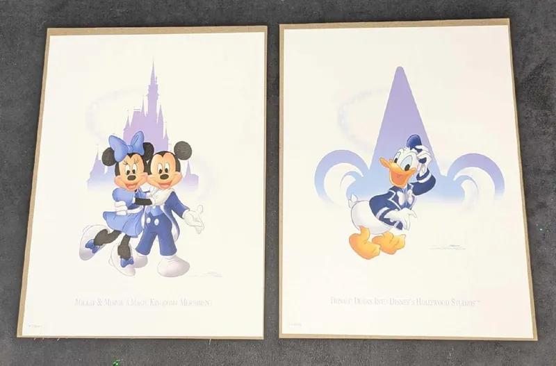 Disney Don Williams Donald Duck & Mickey Mouse & Minnie Mouse Prints from auction in Orlando, Florida