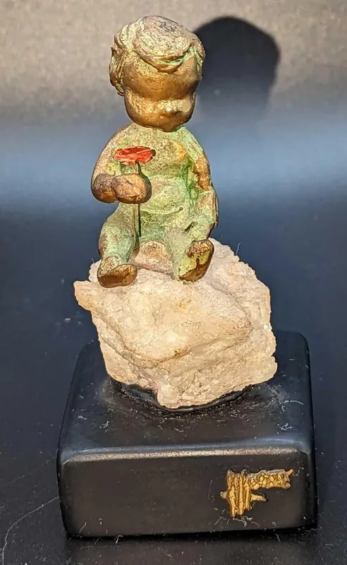 Vintage Malcolm Moran Child Bronze Sculpture from auction in Orlando, Florida