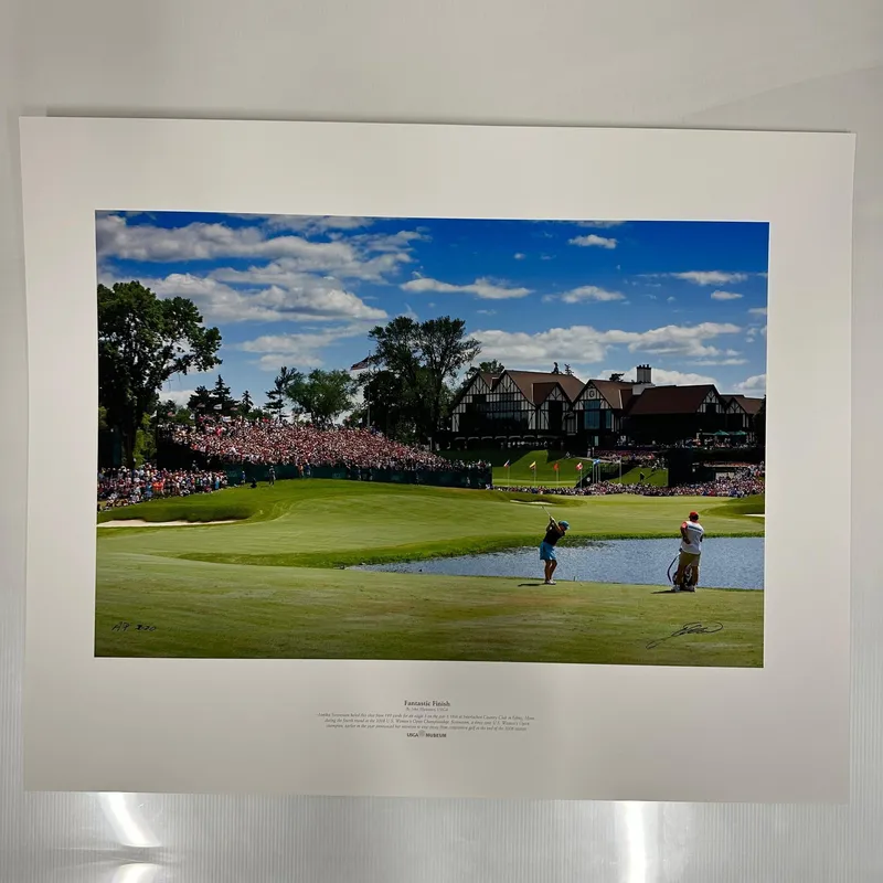 Annika Sorenstam Fantastic Finish 2008 U.S. Women’s Open Signed USGA Limited Edition AP Photo from auction in Orlando, Florida