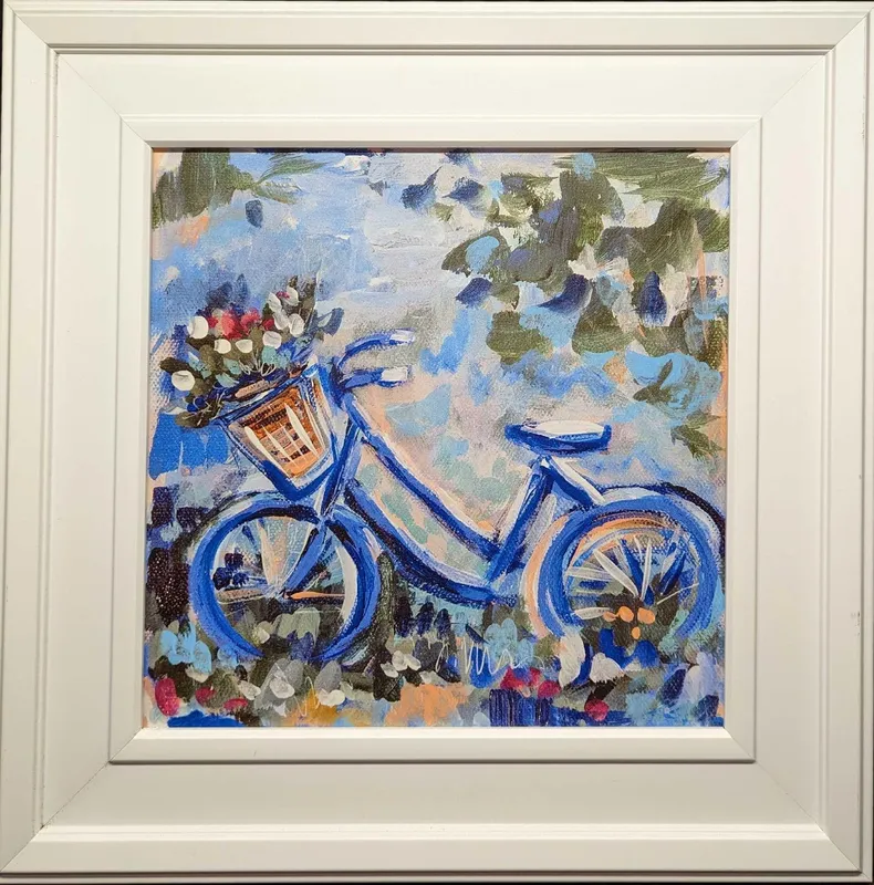 Framed Michelle Brunner Bike 2 Gel Print from auction in Orlando, Florida