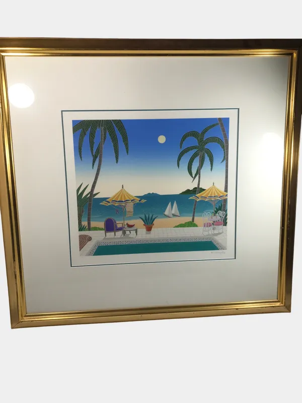 Thomas McKnight 'Balcony scene' (Signed) from auction in 212 Cazenovia Street, 