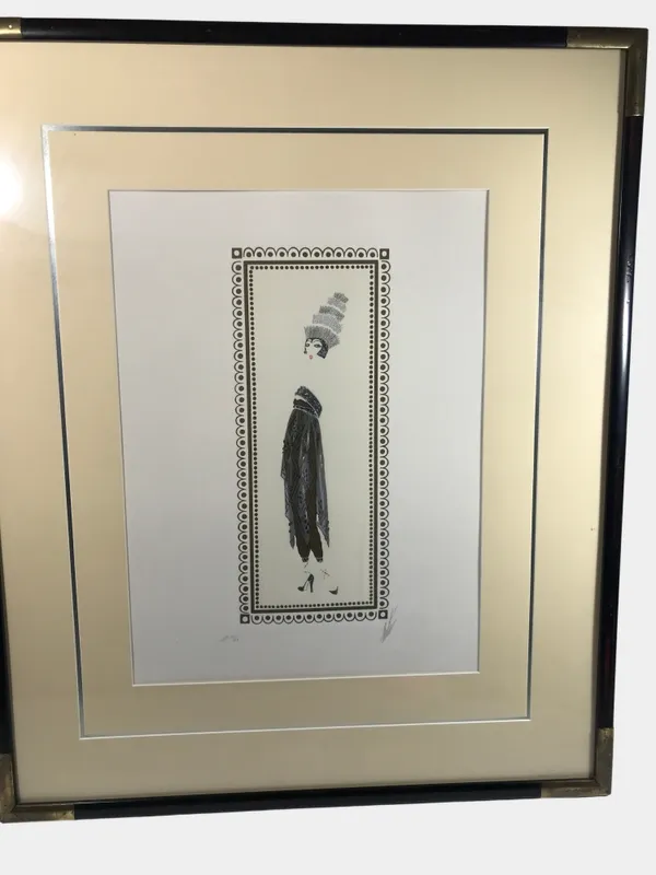 Erte Temptress Pencil Signed Artist Proof Color Lithograph from auction in 212 Cazenovia Street, 