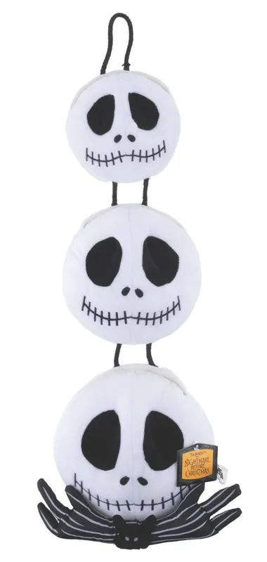 A Hanging Jack Skellington Heads Plush. from auction in Studio City, California