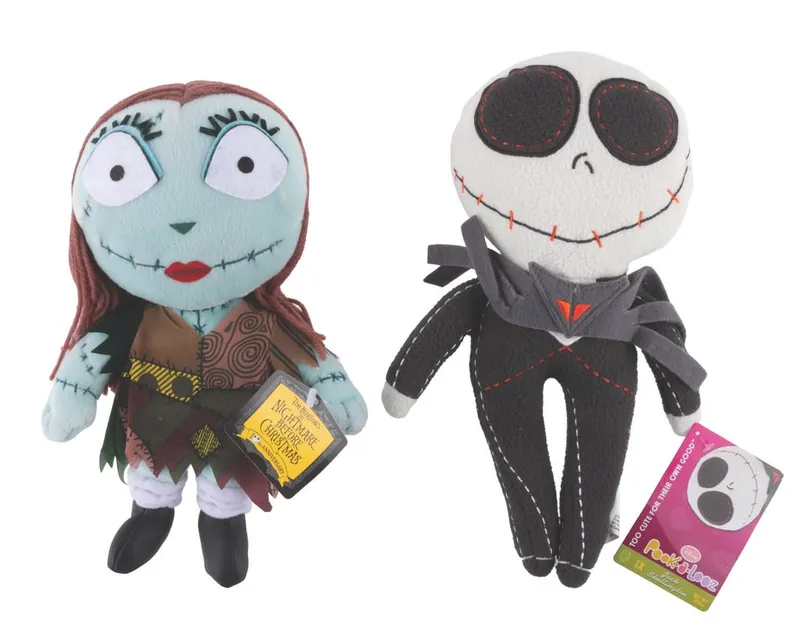 A Pair of Jack and Sally Plush Dolls. from auction in Studio City, California