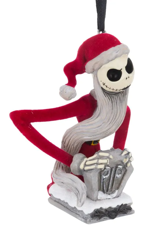 A Santa Jack Skellington Sketchbook Christmas Ornament. from auction in Studio City, California