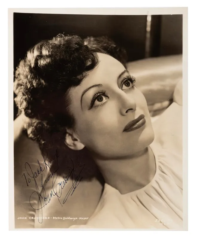 A Joan Crawford Signed Photograph. from auction in Studio City, California