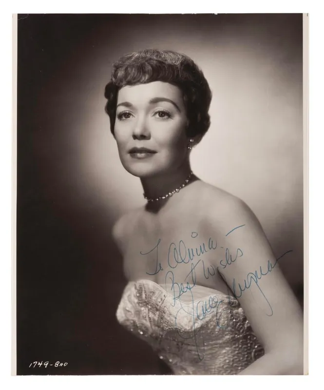 A Jane Wyman Signed Photograph. from auction in Studio City, California