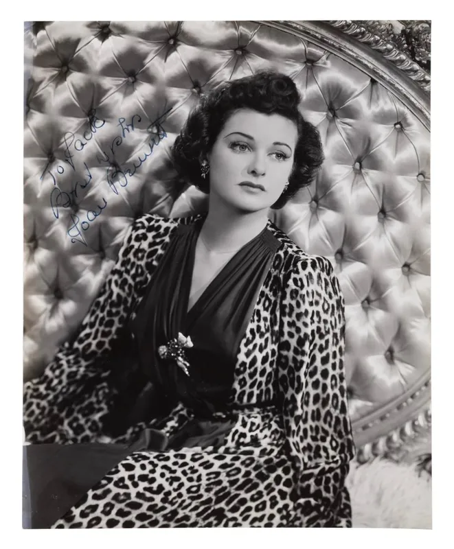 A Joan Bennett Signed Photograph. from auction in Studio City, California