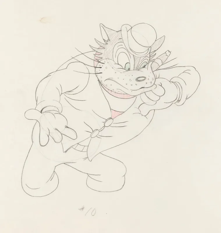 An Original "Fagin's Freshman" Production Drawing. from auction in Studio City, California
