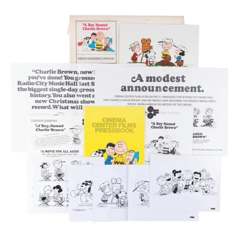 "A Boy Named Charlie Brown" Press Materials and Poster. from auction in Studio City, California