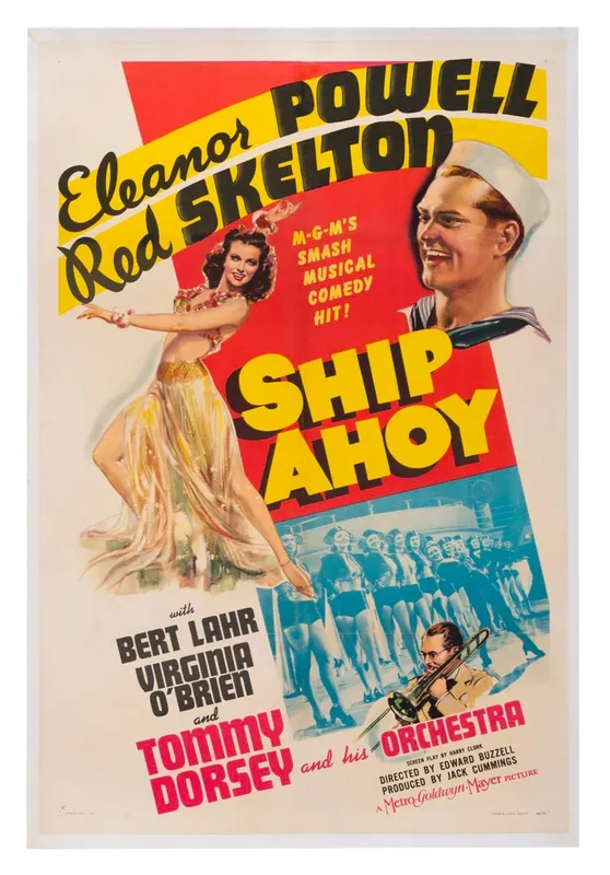 A "Ship Ahoy" Linen-Backed One-Sheet. from auction in Studio City, California