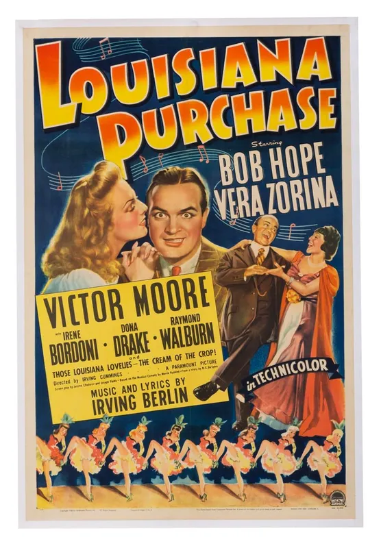 A "Louisiana Purchase" Linen-Backed One-Sheet. from auction in Studio City, California