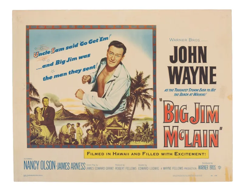 A John Wayne "Big Jim McLain" Half-Sheet. from auction in Studio City, California