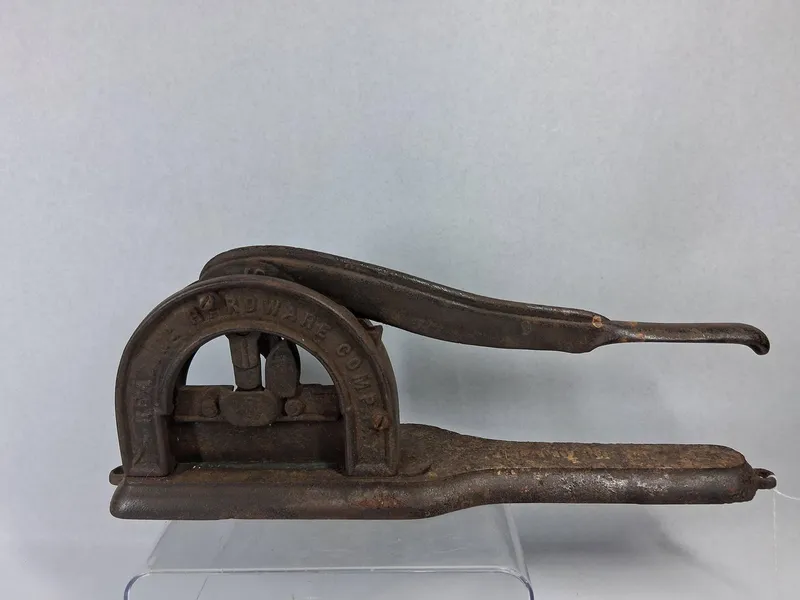Reading Hardware Iron Tobacco Cutter from auction in Dundee, Ohio