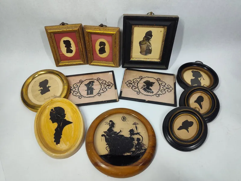 Susanna Clark & Foster Bros Silhouettes from auction in Dundee, Ohio