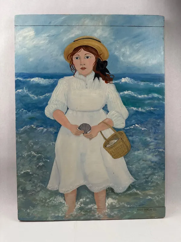 Karri McCue, Girl at the Seashore, 1982 from auction in Dundee, Ohio