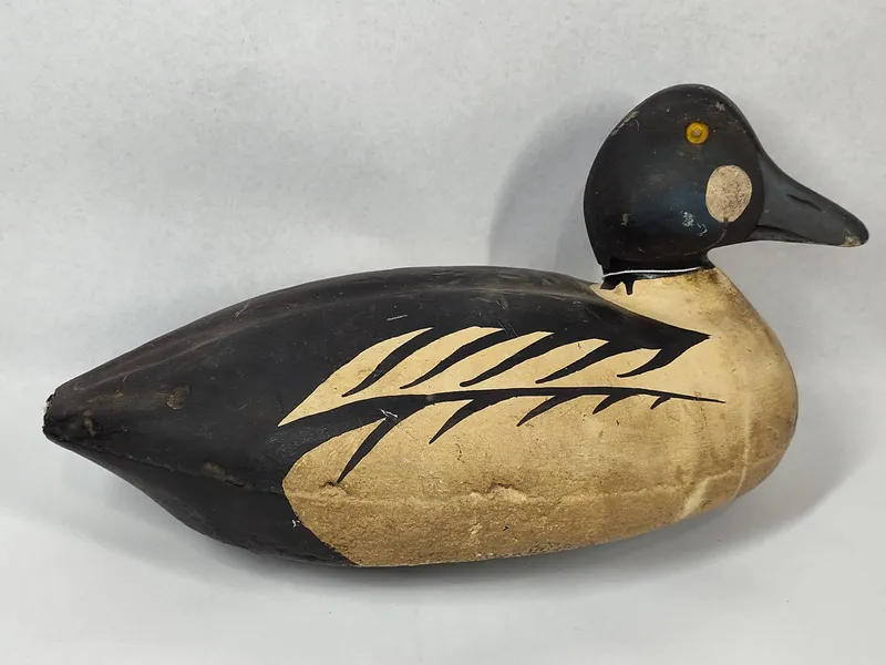 Goldeneye Drake Wood & Composite Decoy from auction in Dundee, Ohio