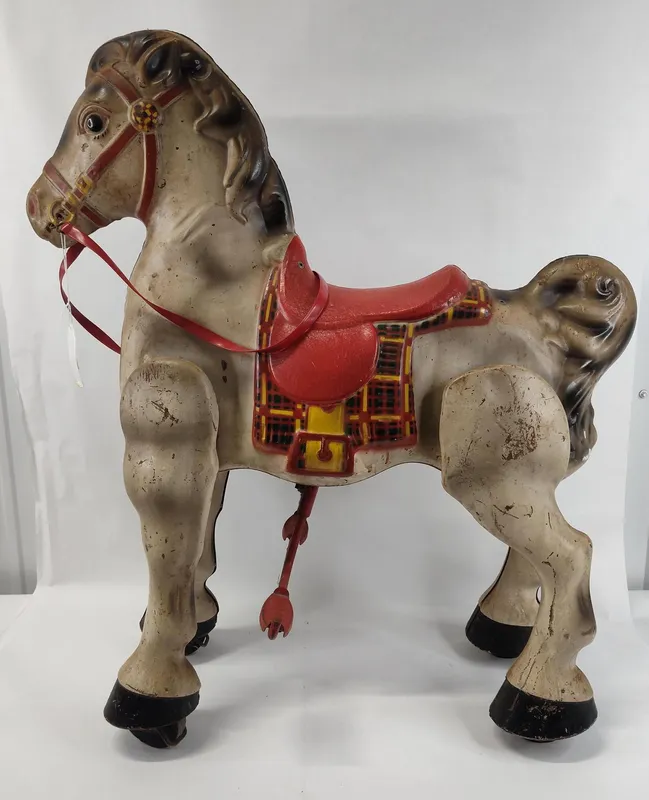 Mobo Bronco Steel Ride On Toy Horse from auction in Dundee, Ohio
