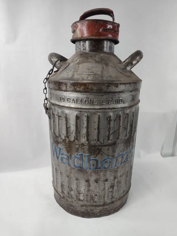 Ellis & Sons Wadhams 10 Gal. Steel Can from auction in Dundee, Ohio