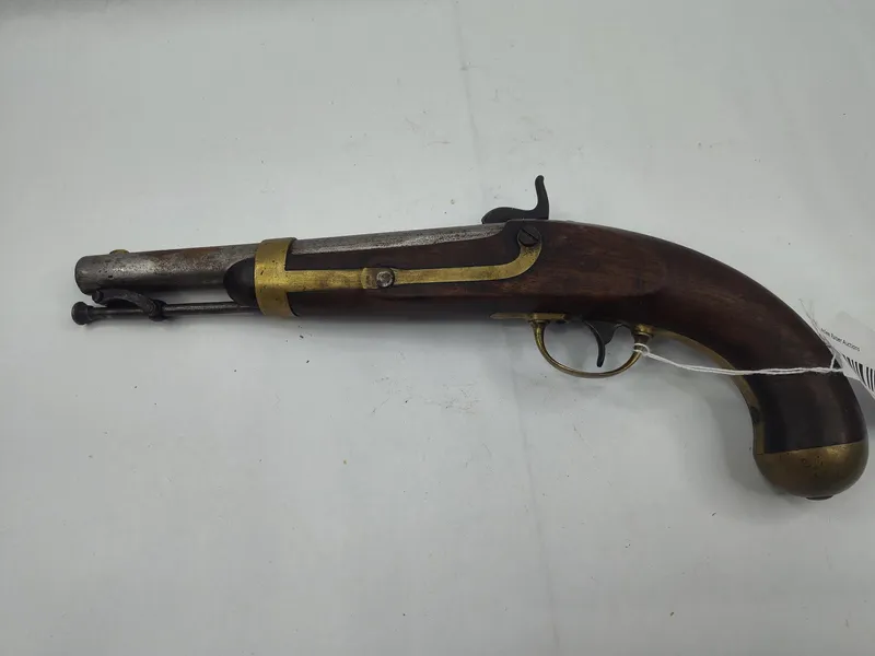 H. Aston US M1842 Percussion Pistol from auction in Dundee, Ohio