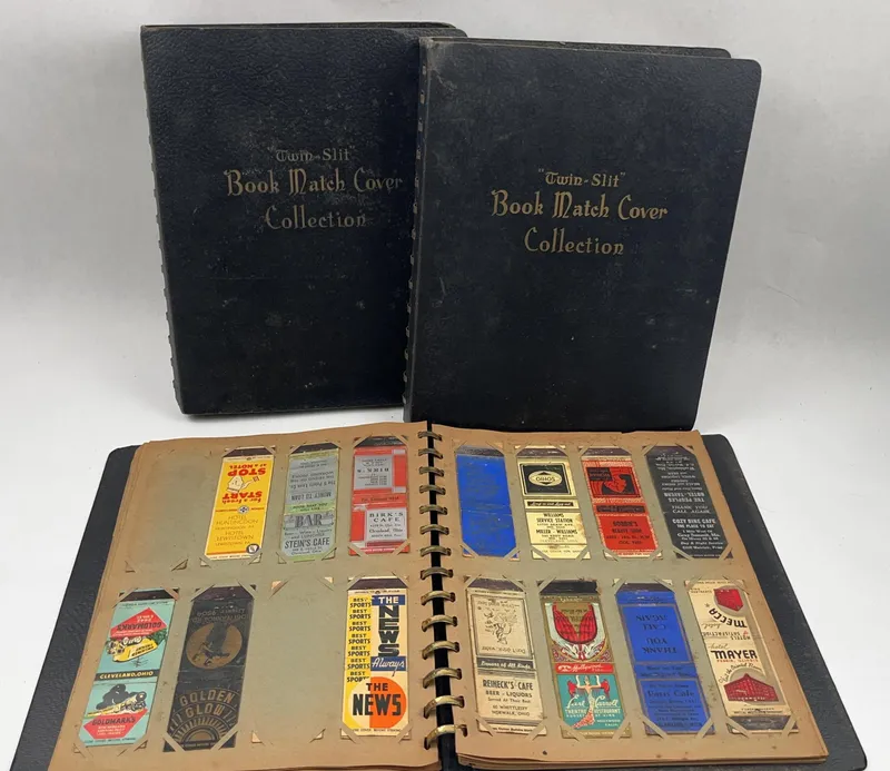 2 Matchbook Albums & Ephemera from auction in Dundee, Ohio