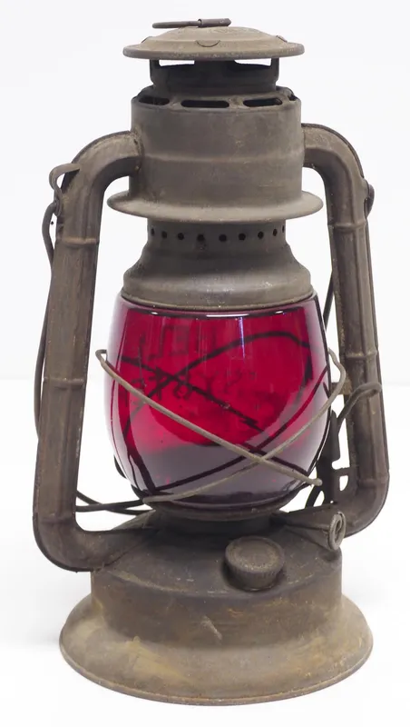 Bell System lantern from auction in Shipshewana, Indiana