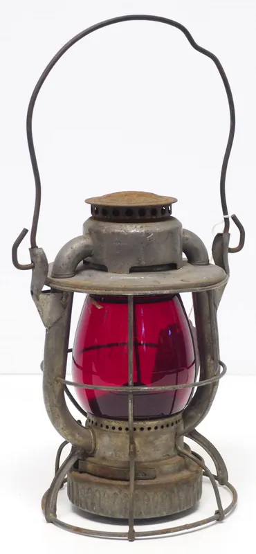 B&M railroad lantern from auction in Shipshewana, Indiana