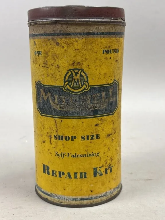 Mitchell Shop Size 1LB Metal Tube Repair Kit Can from auction in Jackson, Michigan
