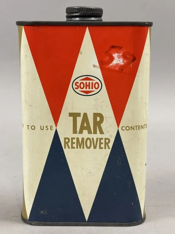 Sohio Standard Oil Ohio Pint Tar Remover Pint Can from auction in Jackson, Michigan