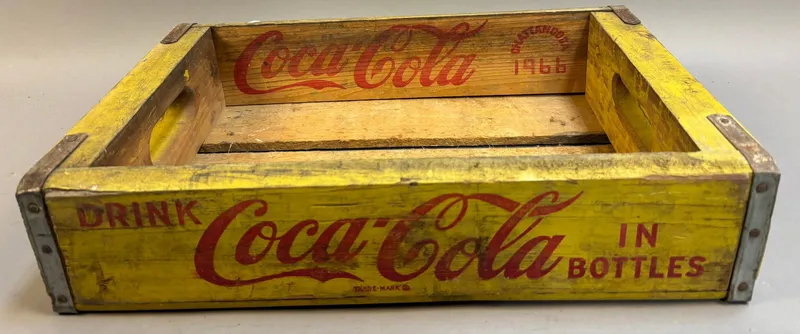 Drink Coca Cola In Bottles Ann Arbor Michigan Wood from auction in Jackson, Michigan