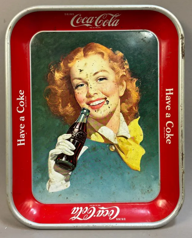 Coca Cola Have A Coke Original 1948 Soda Pop Servi from auction in Jackson, Michigan