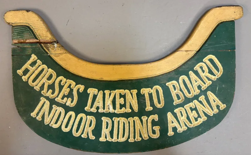 Horses Taken To Board Indoor Riding Arena Wooden H from auction in Jackson, Michigan