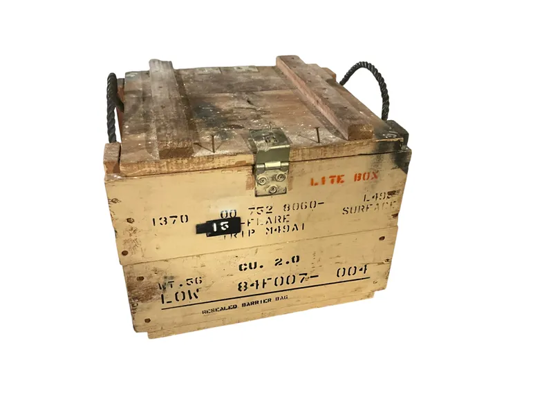 Vintage Military Ammunition Crate from auction in Cleveland, Georgia