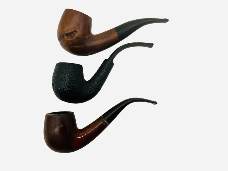 Lot Of 3 Briar Smoking Pipes from auction in Cleveland, Georgia