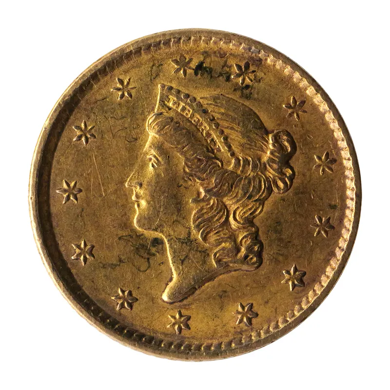 1852 Liberty Head $1 Gold Coin from auction in Clearwater, Florida
