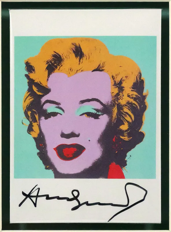 ANDY WARHOL Signed Marilyn Monroe Print from auction in Clearwater, Florida