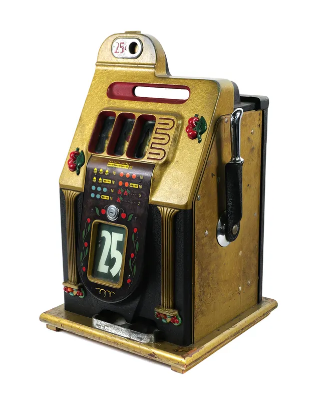 MILLS Golden Falls 25c Slot Machine from auction in Clearwater, Florida