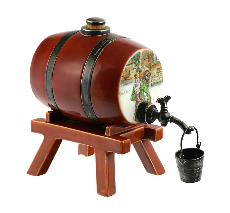 Rare Doulton Dickens Whisky Spirits Barrel from auction in Clearwater, Florida