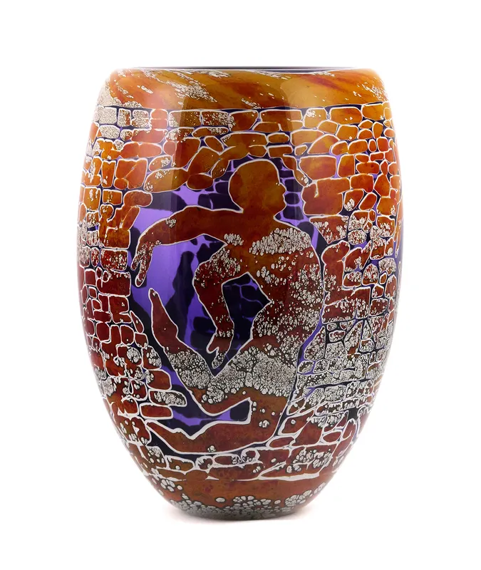DUNCAN MCCLELLAN Art Glass Vase from auction in Clearwater, Florida