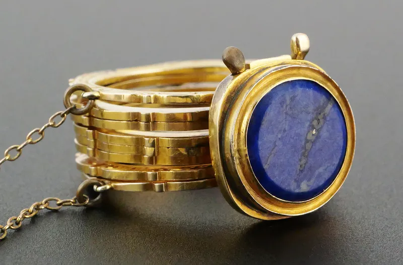 19C Victorian Convertible 14k Gold Ring Bracelet from auction in Clearwater, Florida
