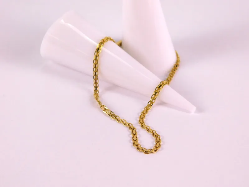 14k Round Box Chain Ankle Bracelet from auction in Williamstown, New Jersey