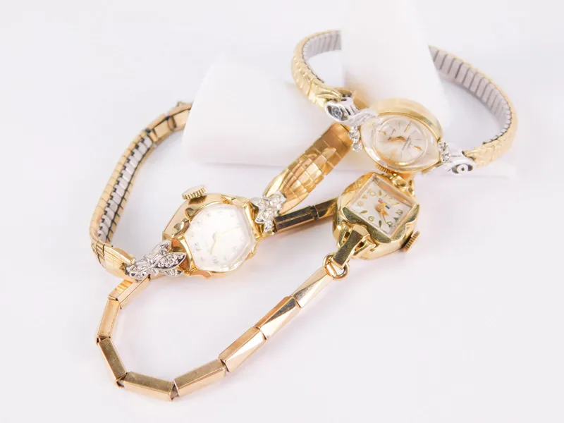 Lot of 3 14k Ladies Watches from auction in Williamstown, New Jersey