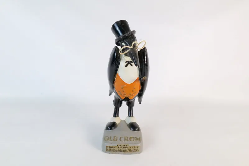 Vintage Old Crow Whiskey Bar Back Display Statue from auction in Williamstown, New Jersey