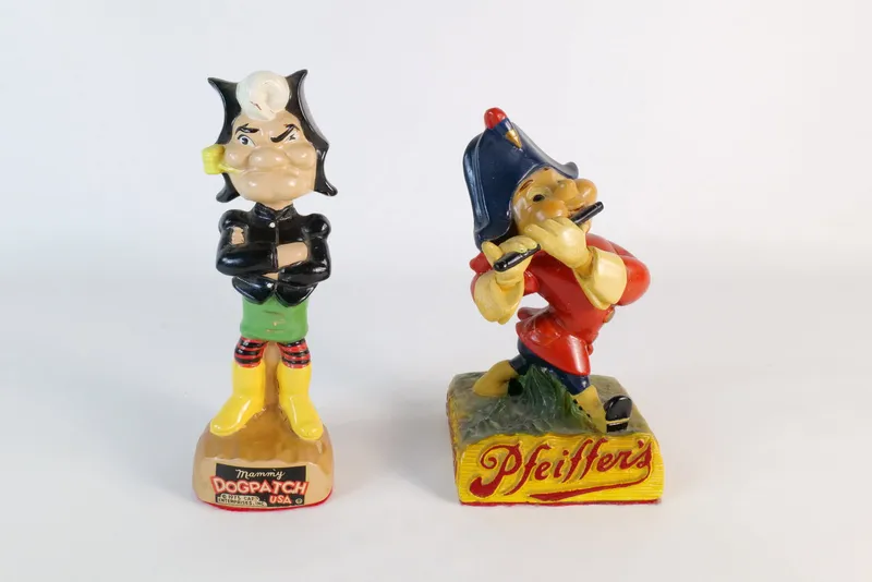 Lot of 2 Vintage Advertising Chalkware Pieces from auction in Williamstown, New Jersey